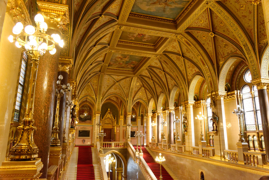 Intérieur du Parlement de Budapest